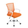 Clp Bureaustoel Tracy Frame Wit Oranje