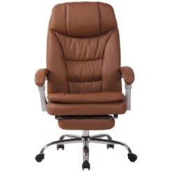 Clp Bureaustoel Troy Kunstleder Lichtbruin -Leen Bakker Winkel 1000085245 0101