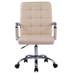 Clp Bureaustoel Deli PRO Kunstleder Crème -Leen Bakker Winkel 1000085286 0101