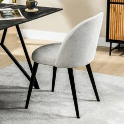 Mako Eetkamerstoel Noa - Stof - Bruin -Leen Bakker Winkel 1000085712 0102