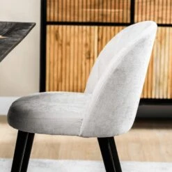 Mako Eetkamerstoel Noa - Stof - Bruin -Leen Bakker Winkel 1000085712 0103