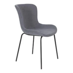 Rein Living Junzo Rib Eetkamerstoel - Blauw - Set Van 2 -Leen Bakker Winkel 1000087896 0102