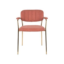 Rein Living Jolien Armstoel - Goud/Roze - Set Van 2 -Leen Bakker Winkel 1000087926 0103