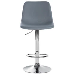 CLP Barkruk Divo Kunstleder Chroom Frame Grijs -Leen Bakker Winkel 1000091825 0102