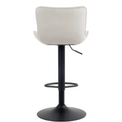 CLP Barkruk Emma Fluweel Crème -Leen Bakker Winkel 1000092209 0103