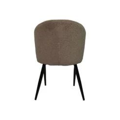 HSM Collection Eetkamerstoel Yuna Taupe Teddy/Metaal Set Van 2 -Leen Bakker Winkel 1000092812 0103