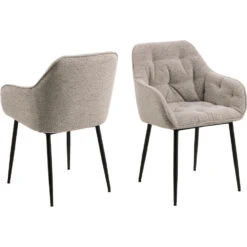 Sohome Eetkamerstoel - Set Van 2 - Otto - Bouclé - Beige