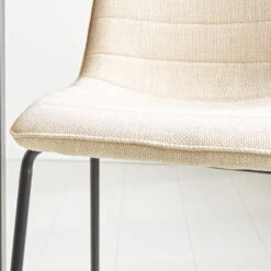 Barkruk Mark Grof Geweven Stof Beige - Zithoogte 65 Cm - Polyester - Beige -Leen Bakker Winkel 1000093705 0103