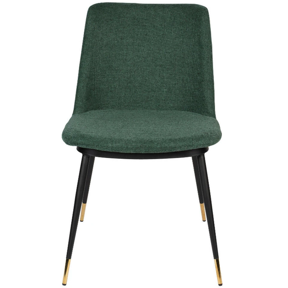 Puur Larvik Eetkamerstoel - Stof - Groen 4 Puur Larvik Eetkamerstoel - Stof - Groen - Afbeelding 2