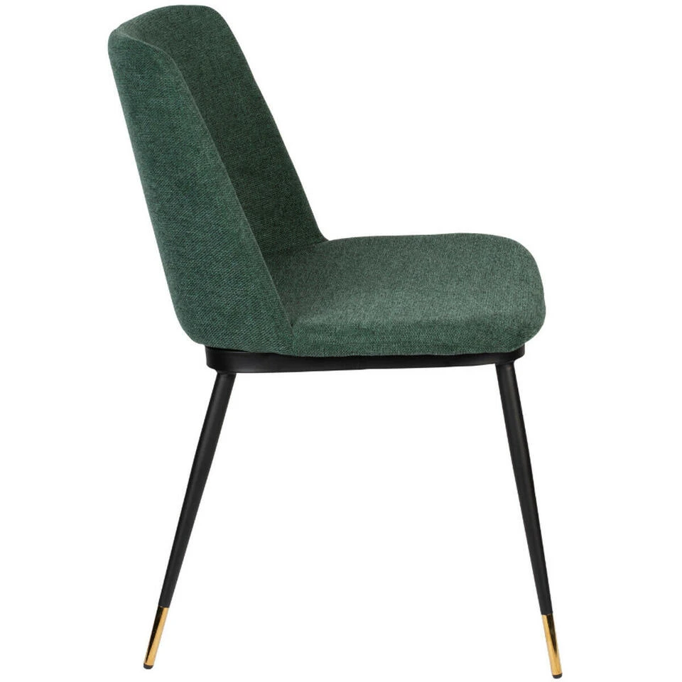 Puur Larvik Eetkamerstoel - Stof - Groen 5 Puur Larvik Eetkamerstoel - Stof - Groen - Afbeelding 3