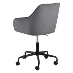 Sohome Bureaustoel Otto - Velvet - Dark Grey 8 Sohome Bureaustoel Otto - Velvet - Dark Grey -Leen Bakker Winkel 1000094480 0102