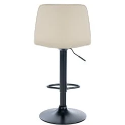 CLP Barkruk Lex Zwart Frame Kunstleer Crème -Leen Bakker Winkel 1000095242 0103