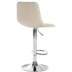 CLP Barkruk Lex Chroom Frame Kunstleer Crème -Leen Bakker Winkel 1000095267 0102