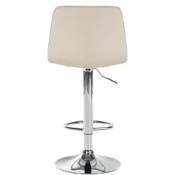 CLP Barkruk Lex Chroom Frame Kunstleer Crème -Leen Bakker Winkel 1000095267 0103