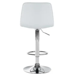 CLP Barkruk Lex Chroom Frame Kunstleer Wit -Leen Bakker Winkel 1000095268 0103