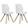 CLP Set Van 2 Eetkamerstoelen Luna Kunststof Wit -Leen Bakker Winkel 1000095291