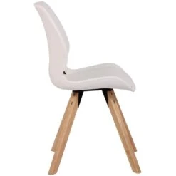 CLP Eetkamerstoel Luna Kunstleder Wit -Leen Bakker Winkel 1000095318 0103