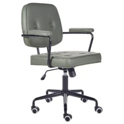 PAWNEE - Bureaustoel - Groen - Kunstleer