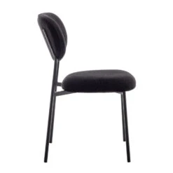 Furnihaus Eetkamerstoel Amalia Teddy Zwart Set Van 2 -Leen Bakker Winkel 1000096873 0103