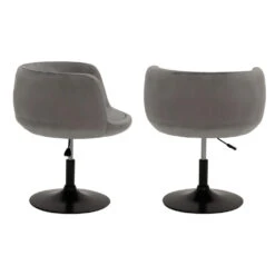 Happy Garden Stoelen NOLAN - Grijs - Velvet -Leen Bakker Winkel 1000099369 0103