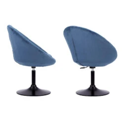 Happy Garden Stoelen EDGAR - Blauw - Velvet 8 Happy Garden Stoelen EDGAR - Blauw - Velvet -Leen Bakker Winkel 1000099373 0102