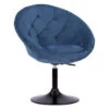 Happy Garden Stoelen EDGAR - Blauw - Velvet 2 Happy Garden Stoelen EDGAR - Blauw - Velvet -Leen Bakker Winkel 1000099373