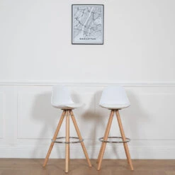 Happy Garden Stoelen TOBIAS - Wit - Plastic -Leen Bakker Winkel 1000099397 0101