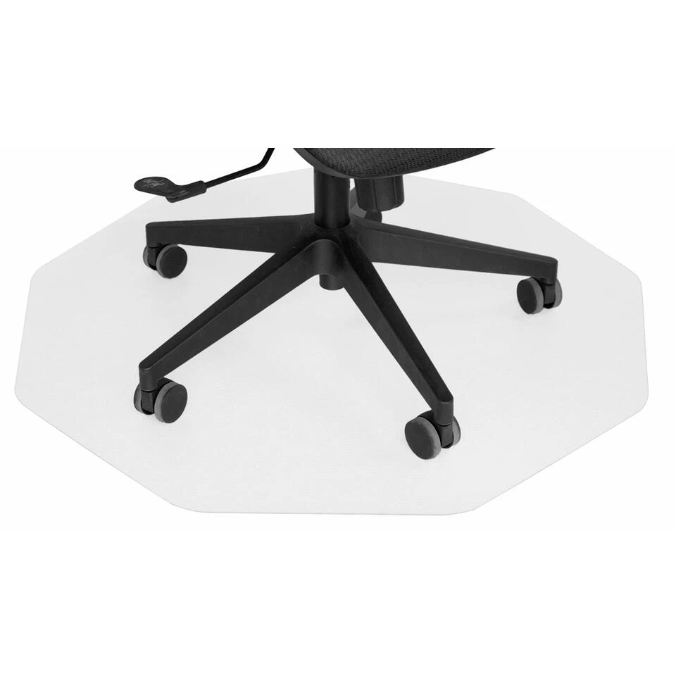 Vloerbeschermer - 9-hoekig - Harde Vloer - 96x99 Cm - Transparant 3 Vloerbeschermer - 9-hoekig - Harde Vloer - 96x99 Cm - Transparant