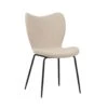 Eetkamerstoel Sia Bouclé Beige - Stof - Beige 1 Eetkamerstoel Sia Bouclé Beige - Stof - Beige -Leen Bakker Winkel 1000100079