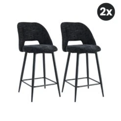 2x Barkruk Monta - Antraciet (Set Van 2)