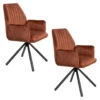 Housecraft Jamie Eetkamerstoelen Rust/ Bruin - Set Van 2 -Leen Bakker Winkel 1000131835