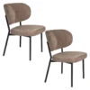 Housecraft Sanne Eetkamerstoelen Bruin - Set Van 2 2 Housecraft Sanne Eetkamerstoelen Bruin - Set Van 2 -Leen Bakker Winkel 1000131844