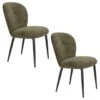 Housecraft Living Alaz Eetkamerstoel Groen - Set Van 2 -Leen Bakker Winkel 1000139138