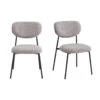 Amalia - Eetkamerstoelen - Set Van 2 - Bruin - Stof -Leen Bakker Winkel 1000166592