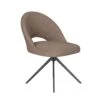 Housecraft Mick Eetkamerstoel Draaibaar Metaal Taupe -Leen Bakker Winkel 1000169711