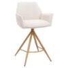 Barstoel Beige/Naturel - Zithoogte 66cm - Noa - Set Van 2