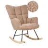 OULU - Schommelstoel - Zandbeige - Bouclé 2 OULU - Schommelstoel - Zandbeige - Bouclé -Leen Bakker Winkel 1000178608