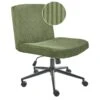 GEDDES - Bureaustoel - Groen - Corduroy 1 GEDDES - Bureaustoel - Groen - Corduroy -Leen Bakker Winkel 1000179758