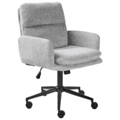 CONSTANTIA - Bureaustoel - Lichtgrijs - Polyester