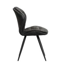 Eetkamerstoel Lenn - Stof - Antraciet -Leen Bakker Winkel 10302532 8000