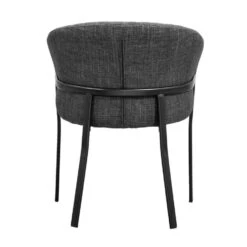 Eetkamerstoel Luigi - Stof - Antraciet -Leen Bakker Winkel 10302845 0900