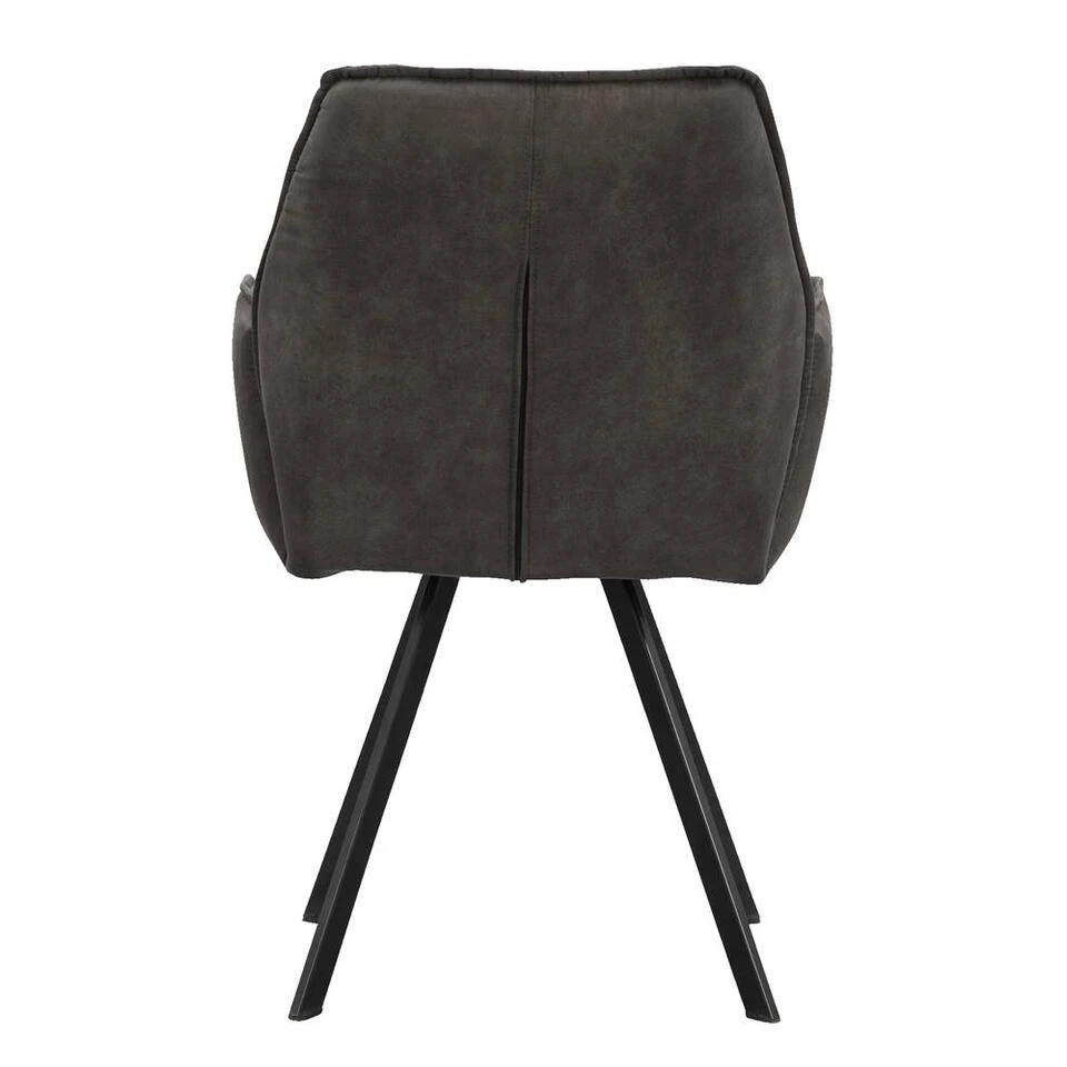 Eetkamerstoel Raf - Stof - Antraciet 4 Eetkamerstoel Raf - Stof - Antraciet - Afbeelding 3