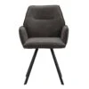 Eetkamerstoel Raf - Stof - Antraciet 2 Eetkamerstoel Raf - Stof - Antraciet -Leen Bakker Winkel 10307060