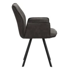 Eetkamerstoel Raf - Stof - Antraciet 8 Eetkamerstoel Raf - Stof - Antraciet -Leen Bakker Winkel 10307060 8000