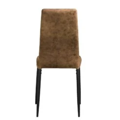 Eetkamerstoel Rowin - Stof - Cognac -Leen Bakker Winkel 10307069 0900