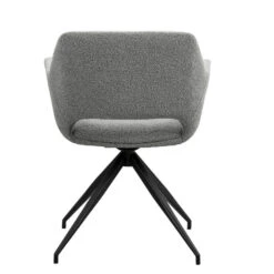 Eetkamerstoel Belle - Stof - Grijs -Leen Bakker Winkel 10307122 0900