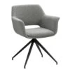 Eetkamerstoel Belle - Stof - Grijs -Leen Bakker Winkel 10307122