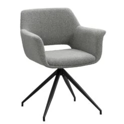 Eetkamerstoel Belle - Stof - Grijs