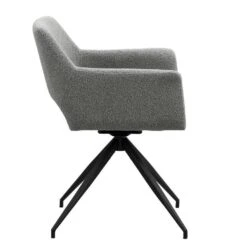 Eetkamerstoel Belle - Stof - Grijs -Leen Bakker Winkel 10307122 8000