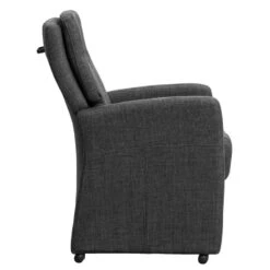 Eetkamerstoel Daniel - Stof - Antraciet -Leen Bakker Winkel 10307183 8000